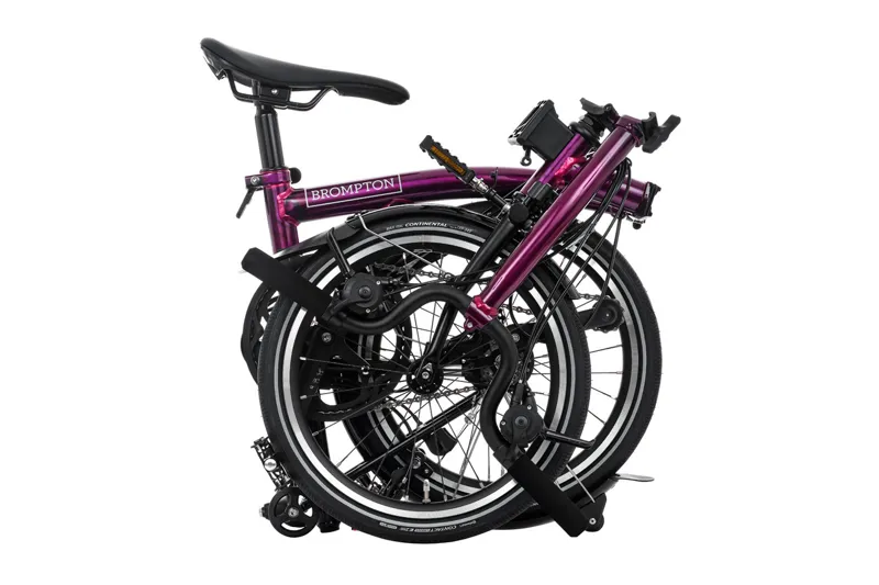 Brompton P Line 12 Speed 2025 Folding Bike In Amethyst Lacquer-4