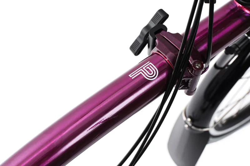 Brompton P Line 12 Speed 2025 Folding Bike In Amethyst Lacquer-1