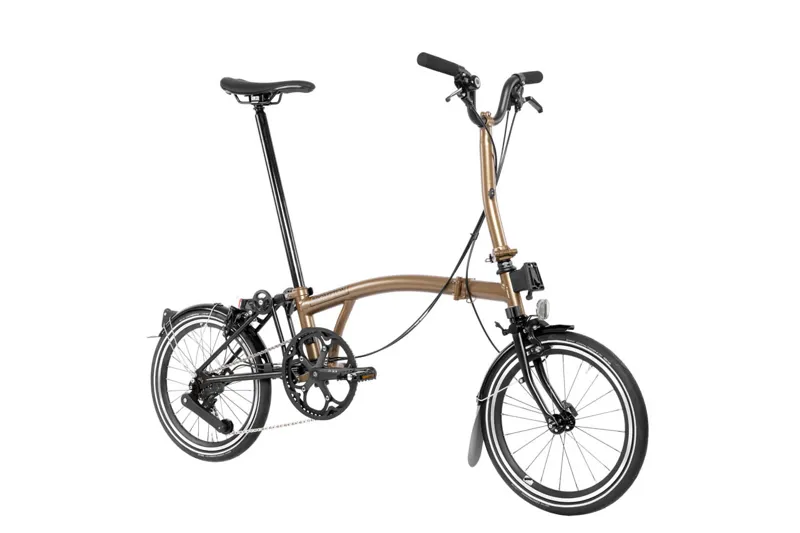 Brompton P Line 12 Speed 2025 Folding Bike In Bronze Sky-2
