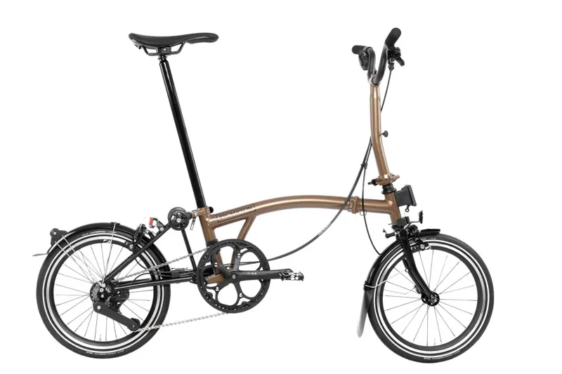 Brompton P Line 12 Speed 2025 Folding Bike In Bronze Sky
