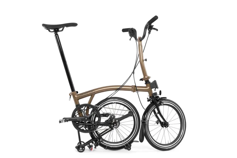 Brompton P Line 12 Speed 2025 Folding Bike In Bronze Sky-3