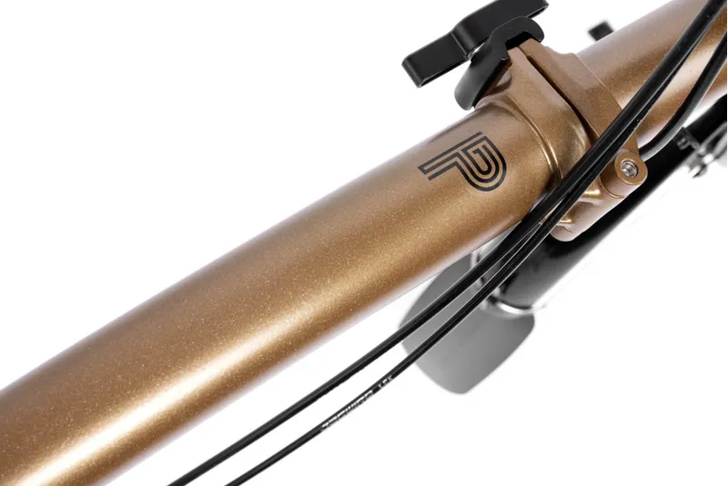 Brompton P Line 12 Speed 2025 Folding Bike In Bronze Sky-1