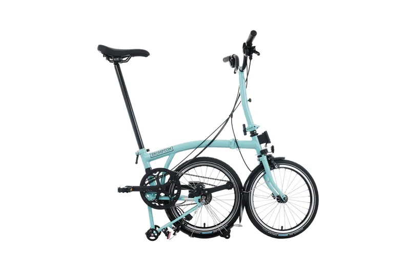 Brompton C Line 12 Speed 2025 Folding Bike In Turkish Green-2