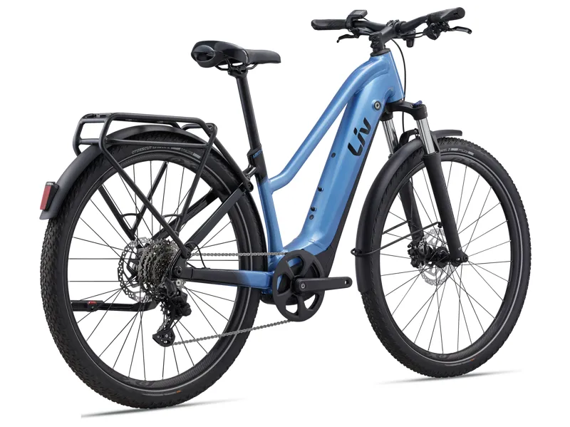 Liv Amiti E+ 625Wh Electric Bike In Gloss Estoril Blue-1