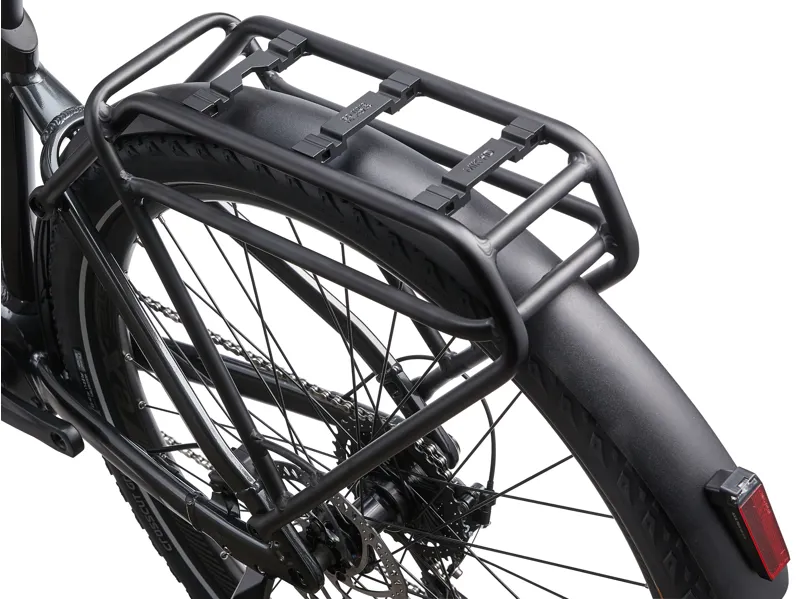 Giant Explore E+ 2 Low Step Electric Hybrid Bike In Gloss Gunmetal Black-3