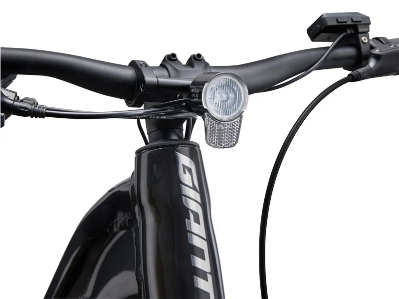 Giant Explore E+ 2 Low Step Electric Hybrid Bike In Gloss Gunmetal Black-4