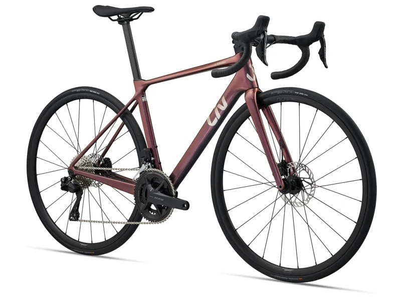 Liv Langma Advanced 1 Road Bike In Gloss Mechanic Rose-1