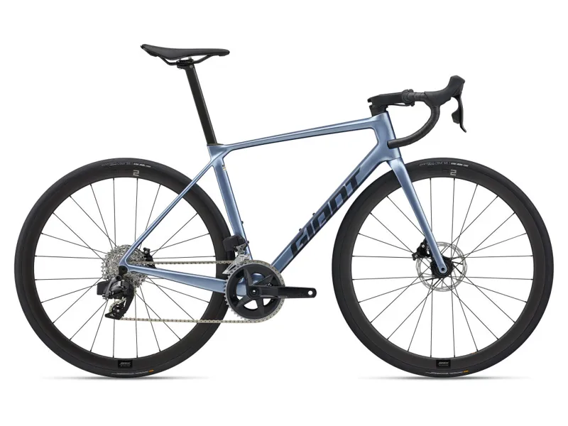 Giant TCR Advanced 0 AXS Road Bike In Frost Silver