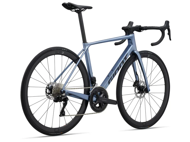 Giant TCR Advanced 0 DI2 Road Bike In Gloss Frost Silver/Cold Iron-1