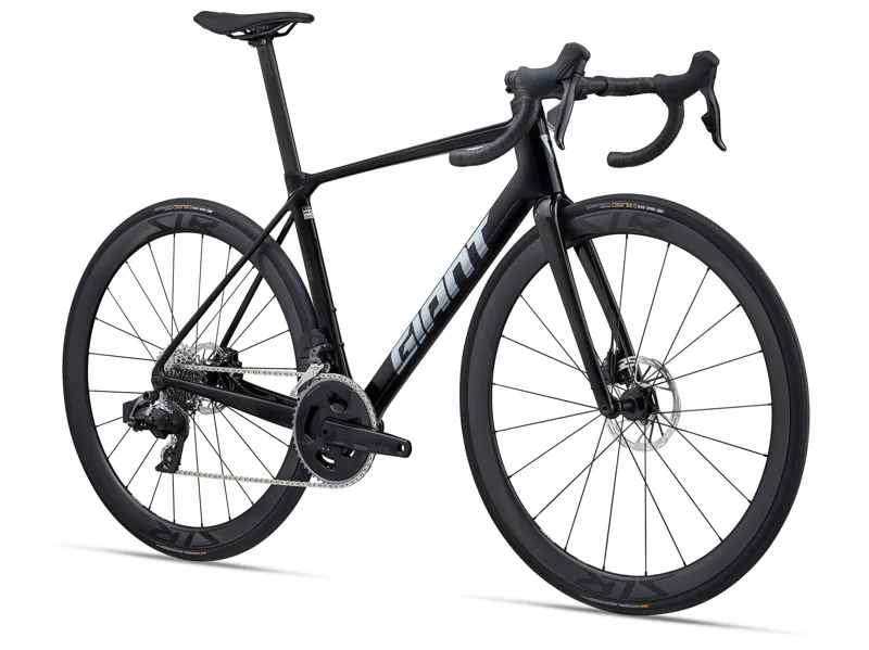 Giant TCR Advanced Pro 1-AXS Road Bike In Gloss Carbon/Polished Foil-1