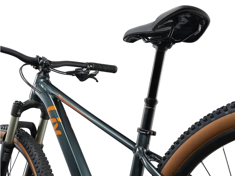 Liv Tempt 0 27.5 Mountain Bike In Gloss Asphalt Green/Solar Flare-5