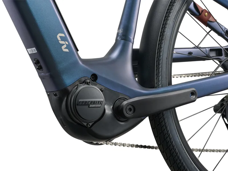 Liv Allure E+ 2 Electric Hybrid Bike in Ocean Twilight-1