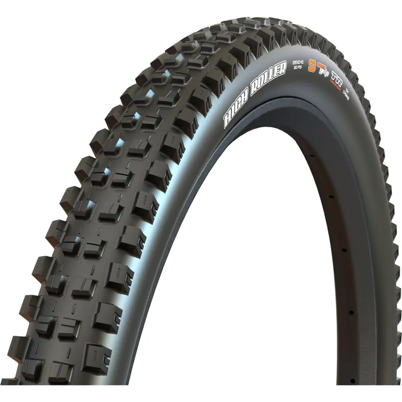 Maxxis Highroller 3 DD 3C Maxxgrip Tubeless Folding Tyre in Black