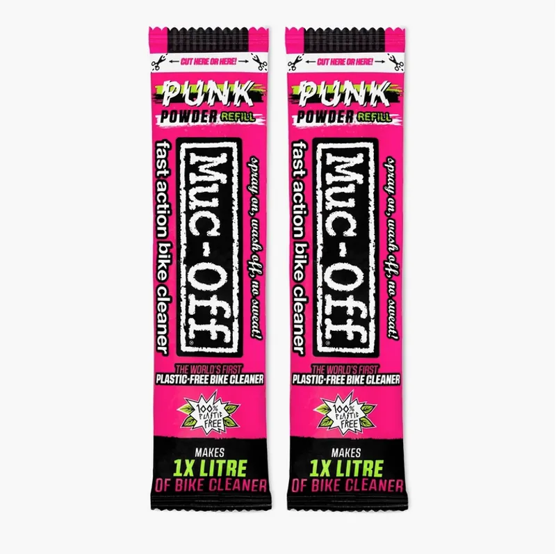 Muc-Off Punk Powder Bike Cleaner 4 Sachet Pack and Bottle for Life-1