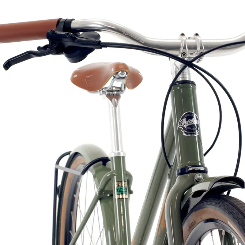 Pashley Pathfinder Low-Step Hybrid Bike in Ash Green-1