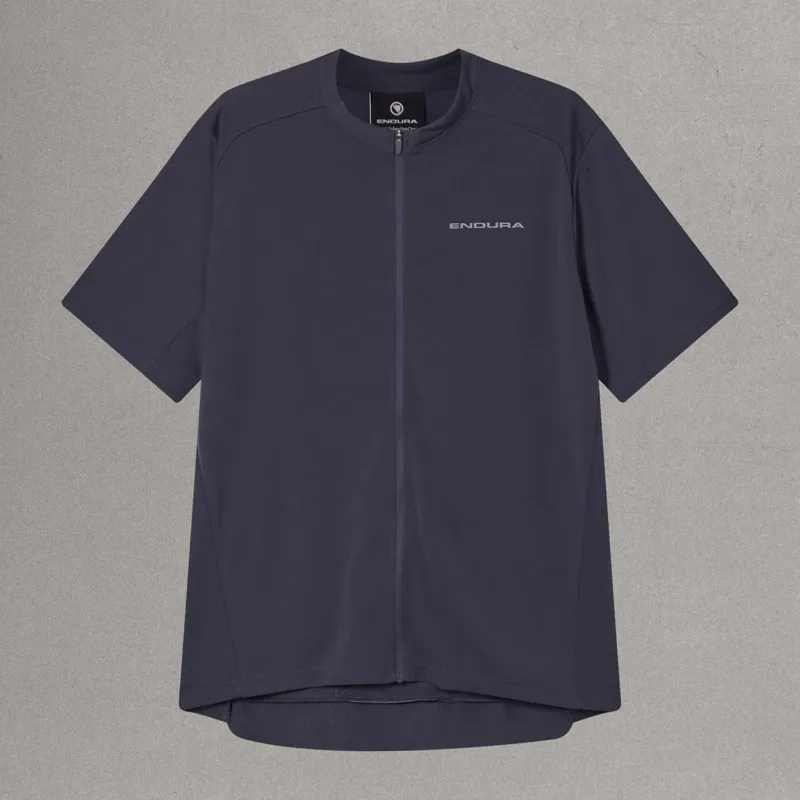 Endura Loop Short Sleeve Zipped Jersey in Carbon Grey-1