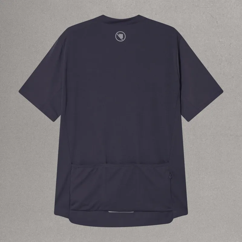 Endura Loop Short Sleeve Zipped Jersey in Carbon Grey