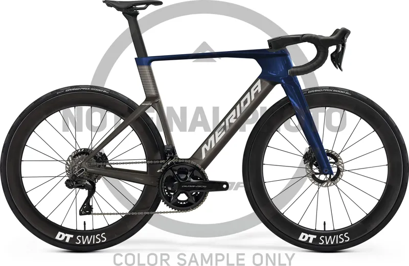 Merida Reacto Pro 2027 Road Bike in Gunmetal Grey/Blue