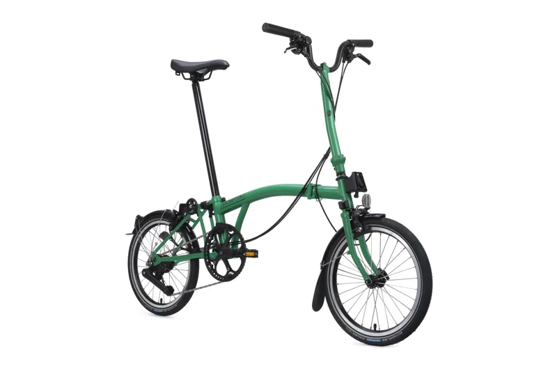 Brompton C Line 12 Speed 2026 Folding Bike in Palm Green-1
