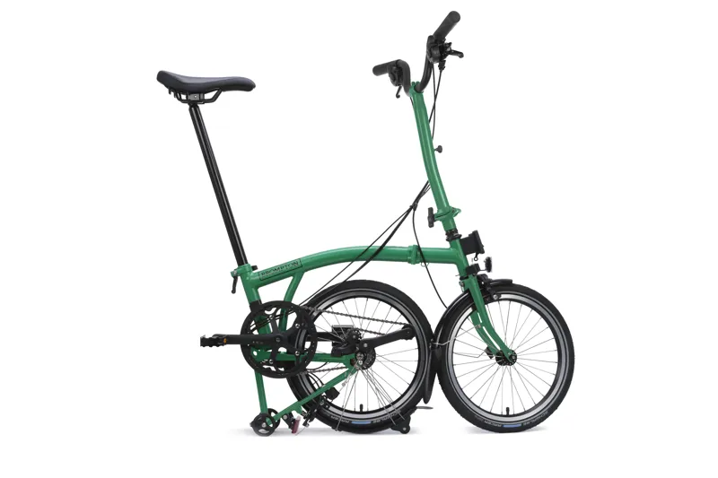 Brompton C Line 12 Speed 2026 Folding Bike in Palm Green-2