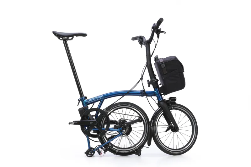 Brompton Electric P Line 4 Speed 2026 Folding Bike in Pacific Lacquer-2