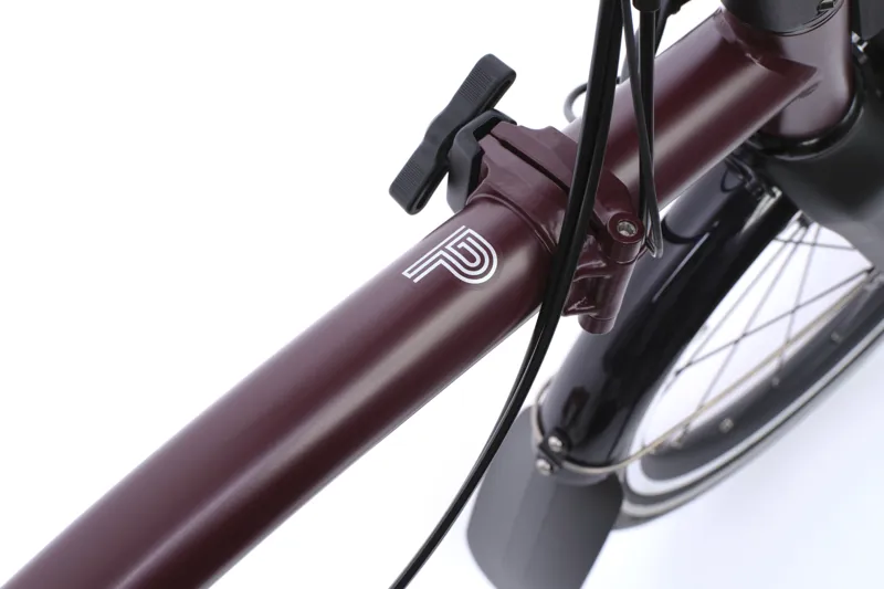 Brompton Electric P Line 4 Speed 2026 Folding Bike in Red Plum-4