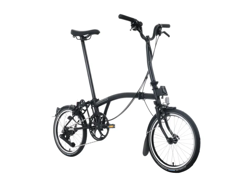 Brompton C Line 12 Speed 2026 Folding Bike in Matt Black-1