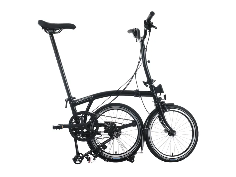 Brompton C Line 12 Speed 2026 Folding Bike in Matt Black-2