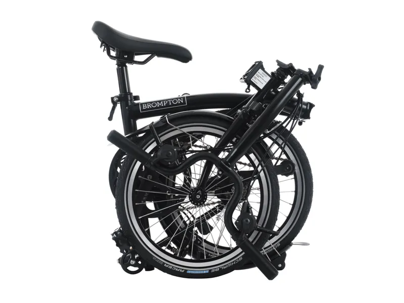 Brompton C Line 12 Speed 2026 Folding Bike in Matt Black-3