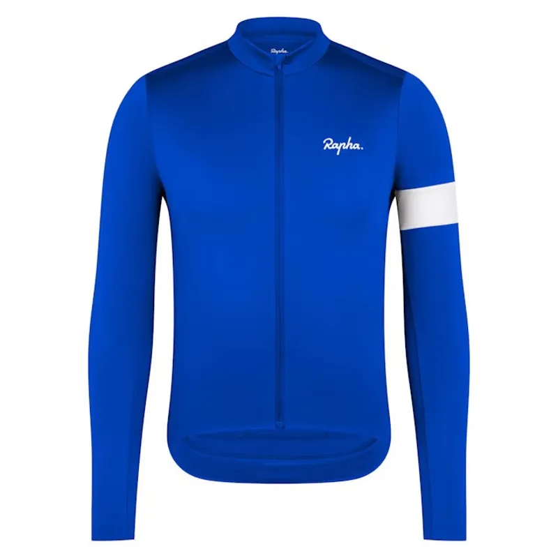 Rapha Men's Core Long Sleeve Thermal Jersey in Ultramarine - Bike Coop