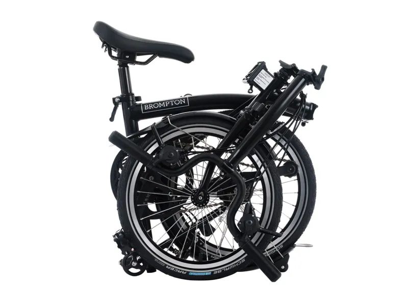 Brompton C Line 4 Speed 2026 Folding Bike in Matt Black-2