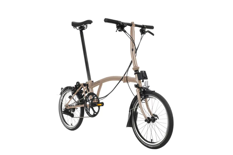 Brompton C Line 4 Speed 2026 Folding Bike in Dune Sand-2