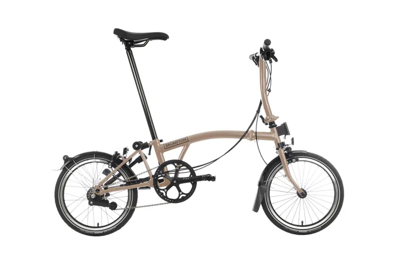 Brompton C Line 4 Speed 2026 Folding Bike in Dune Sand