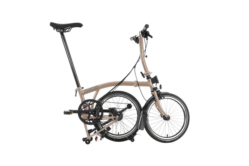 Brompton C Line 4 Speed 2026 Folding Bike in Dune Sand-4