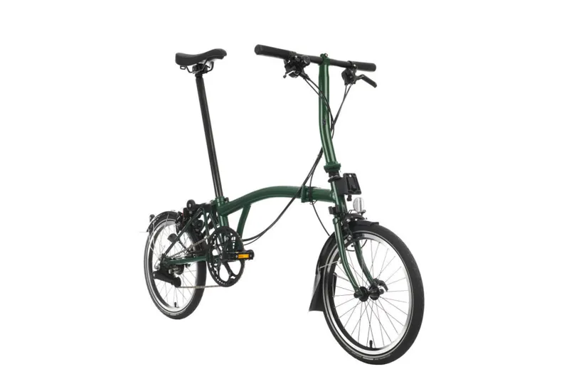 Brompton C Line 6 Speed 2025 Folding Bike In Racing Green-4
