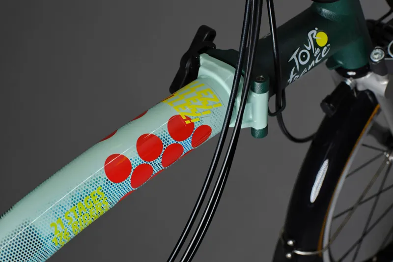 Brompton x Tour de France P Line 12 Speed Folding bike in Sprinters Light Green-3