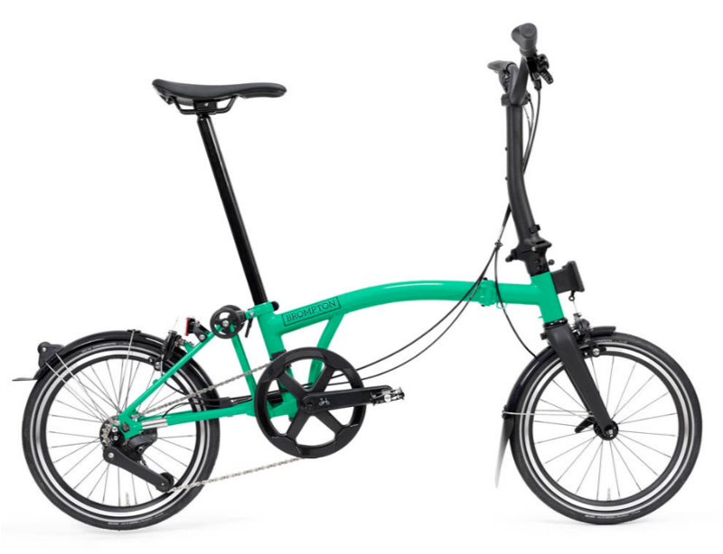 Brompton P Line 4 Speed 2026 Folding Bike in Palm Green-3