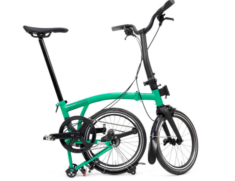 Brompton P Line 4 Speed 2026 Folding Bike in Palm Green-2