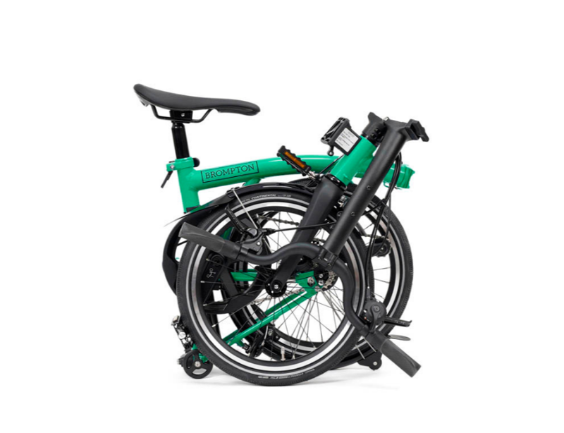 Brompton P Line 4 Speed 2026 Folding Bike in Palm Green-1
