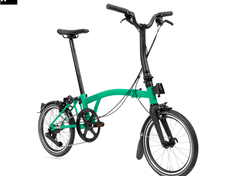 Brompton P Line 4 Speed 2026 Folding Bike in Palm Green