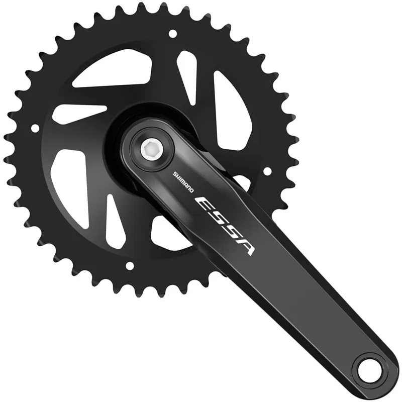 Shimano Essa FC-U2000 1 x 8-S Sq Taper Chainset in Black