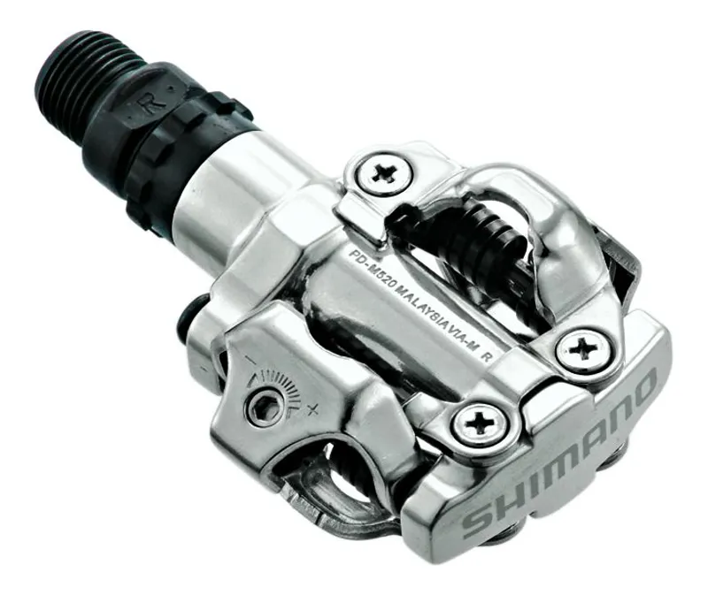 Shimano M520 SPD Pedals in Silver
