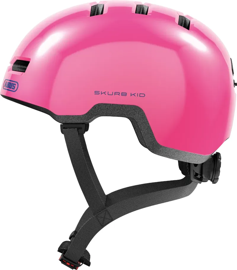 Abus Skurb Kids Helmet in Shiny Pink