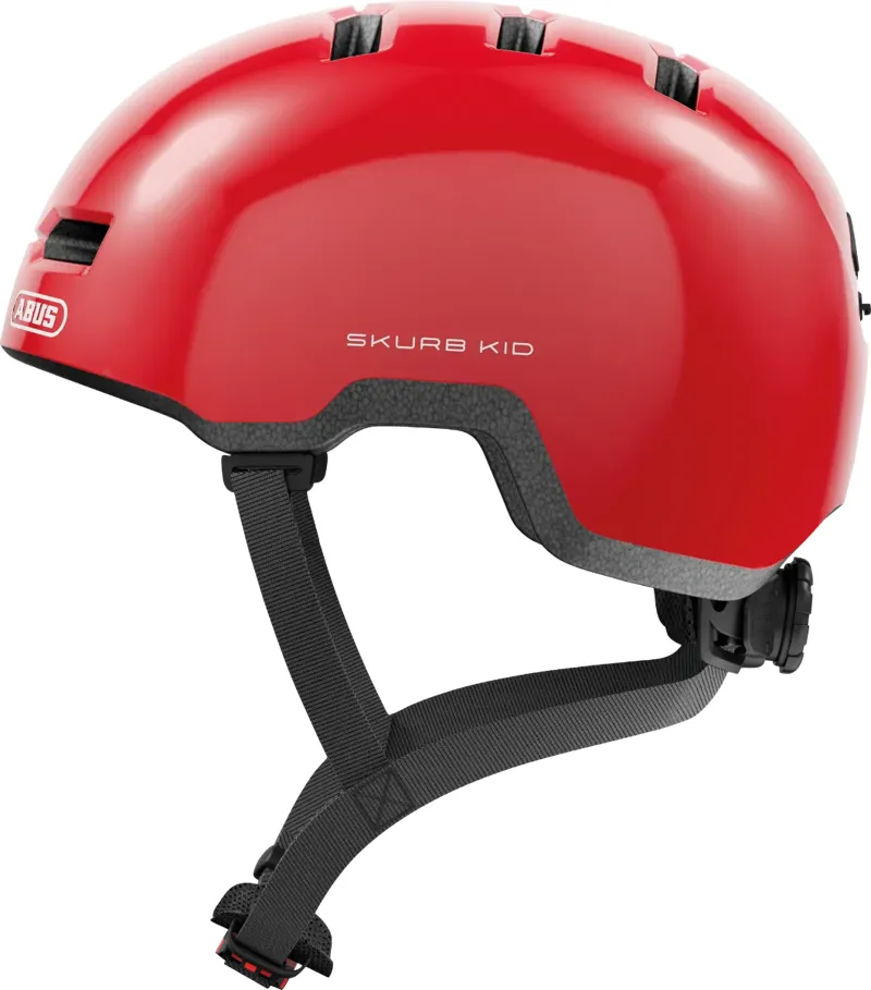 Abus Skurb Kids Helmet in Shiny Red