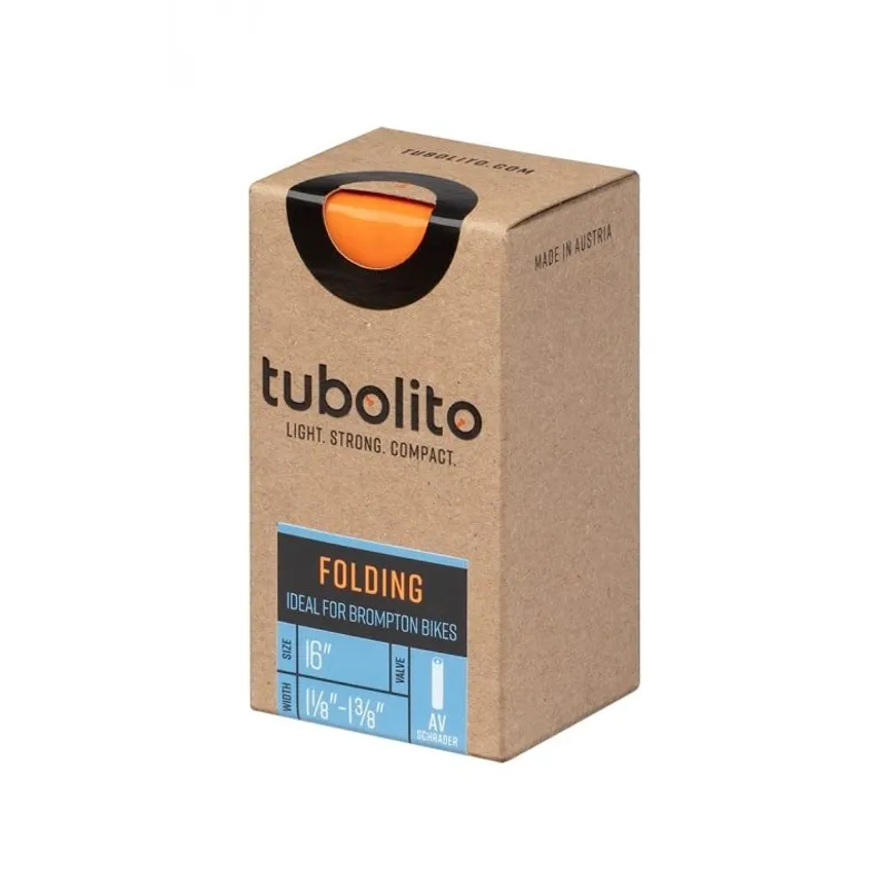 Tubolito Tubo Folding Inner Tube 16 Inch Presta Valve fits Brompton