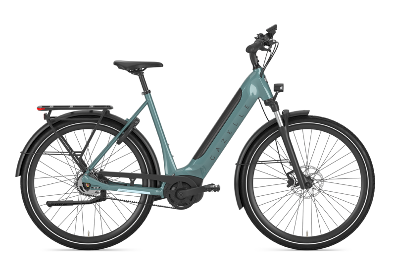 Gazelle Ultimate C5 HMB 625Wh 2025 Low-Step Electric Hybrid Bike in Denim Blue