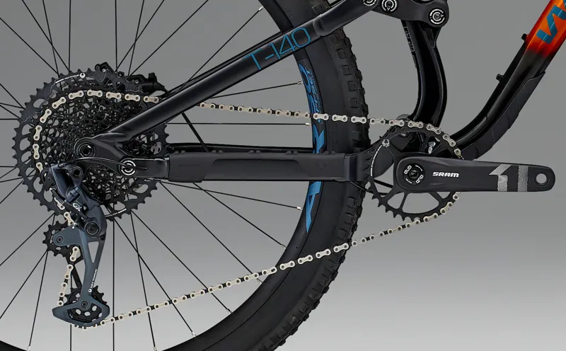 Whyte T-140 RS Mountain Bike in Tiger Orange-2