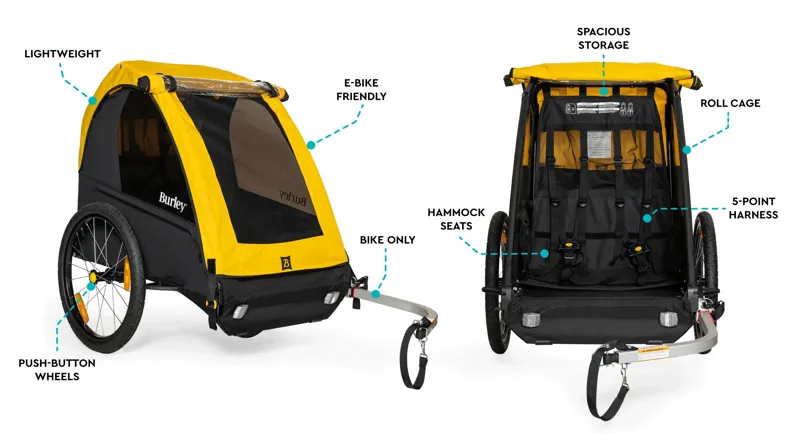 Burley Bee Bike Trailer Double-1