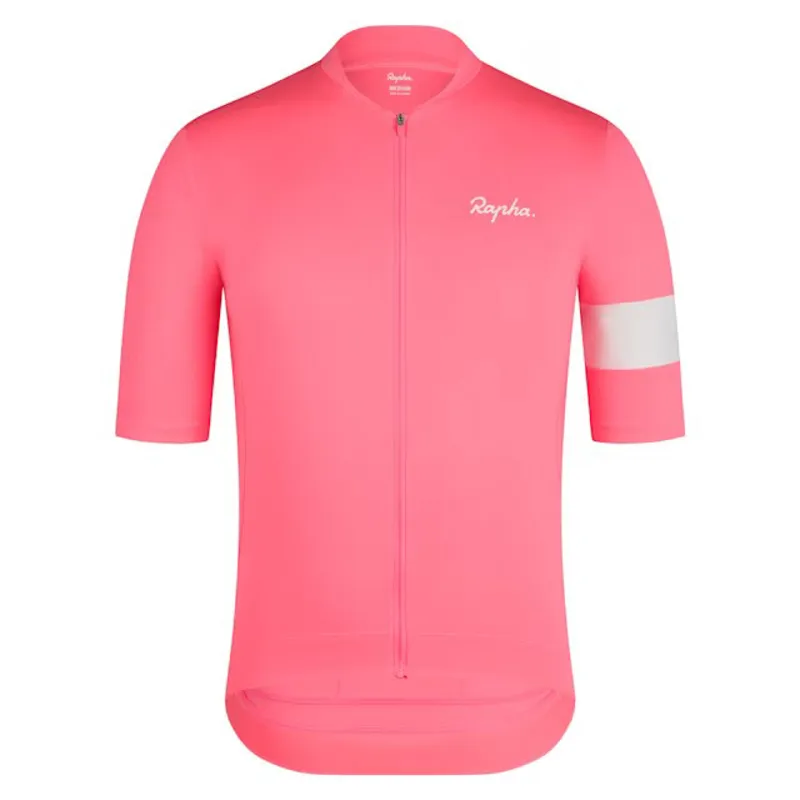Rapha Men's Core S/S Jersey In High-Viz Pink