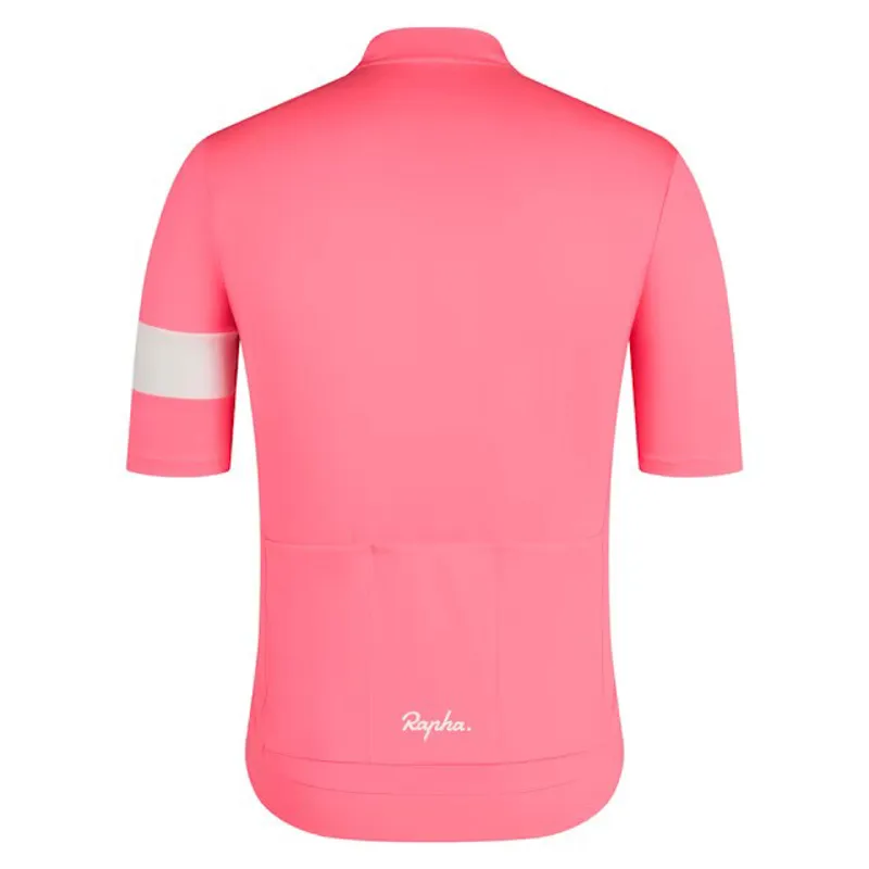 Rapha Men's Core S/S Jersey In High-Viz Pink-1